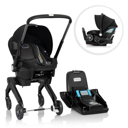 Evenflo Shyft DualRide Infant Car Seat Stroller Combo in Beaufort