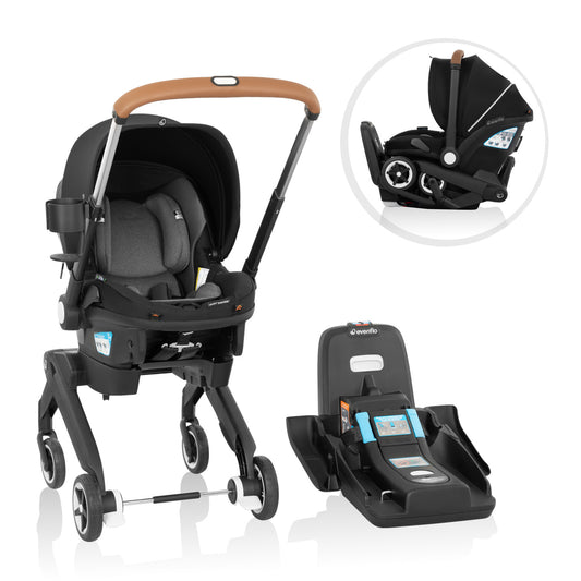 Shyft DualRide Infant Car Seat Stroller Combo w Carryall Storage & Extended Canopy 3