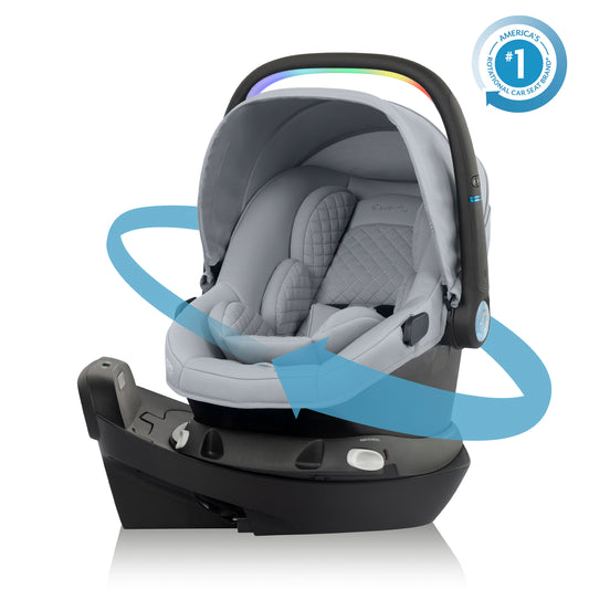 Evenflo Revolve180 LiteMax NXT Rotating Infant Car Seat with SensorySoothe