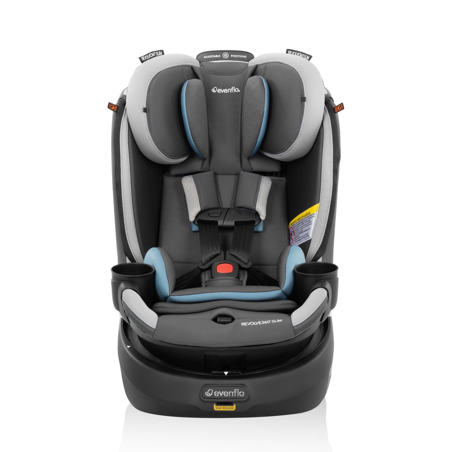 Revolve360 Slim 2-in-1 Rotational Car Seat with Quick Clean Cover front