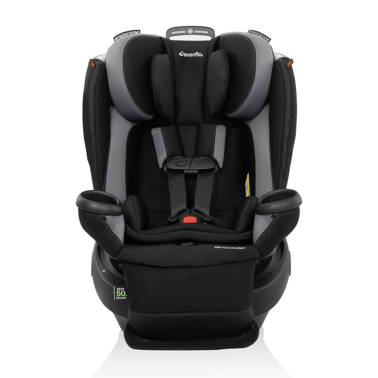 Revolve360 Extend Rotational All-in-One Convertible Car Seat with Quick Clean Cover full front